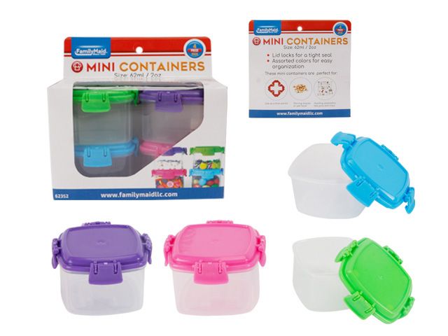 48 Pieces of 4 Piece Square Storage Containers