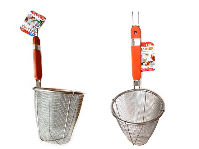 48 Pieces of Deep Fry Strainer With Wood Handle