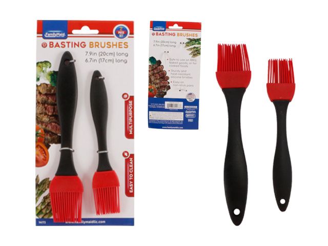 96 Pieces of 2pc Silicone Bbq Basting Brush