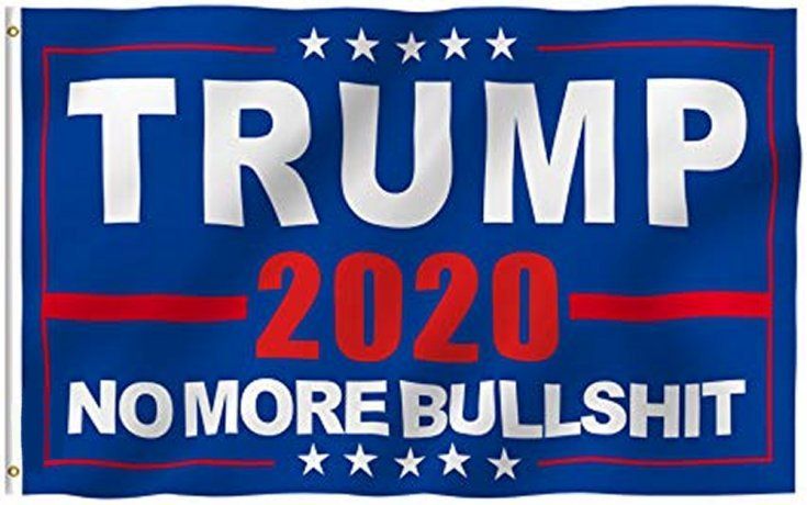 24 Wholesale Flag Trump 2020 No More Bullshit