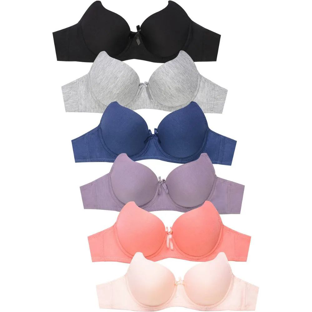 288 Pieces Sofra Ladies Full Cup Cotton Plain Bra B Cup - Womens Bras And  Bra Sets