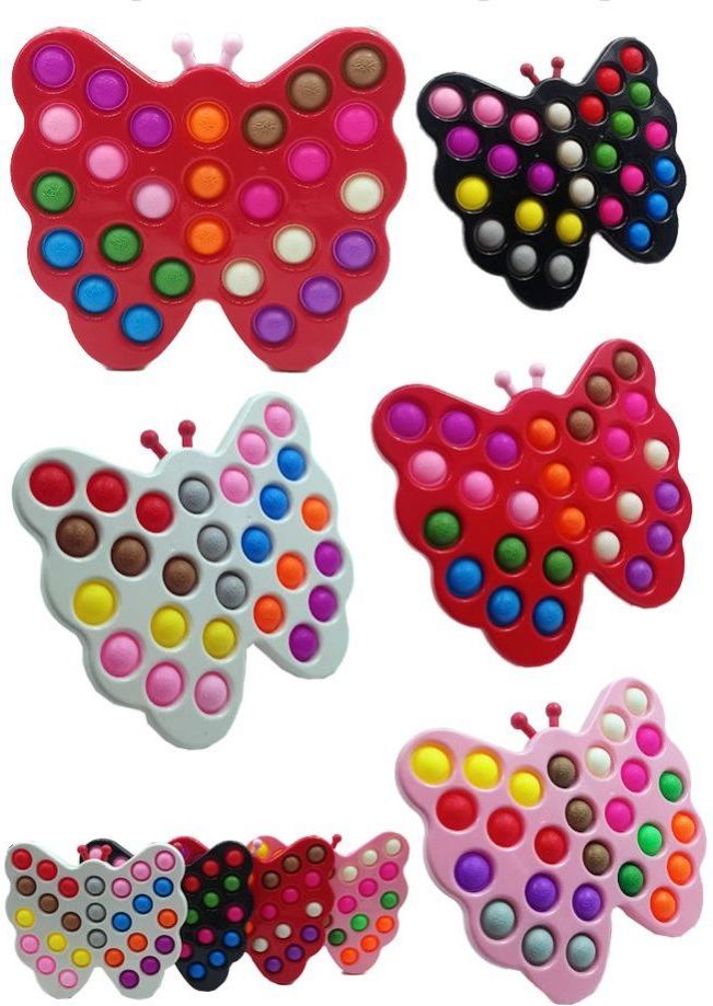 5 Pieces of Pop It Butterfly Toy