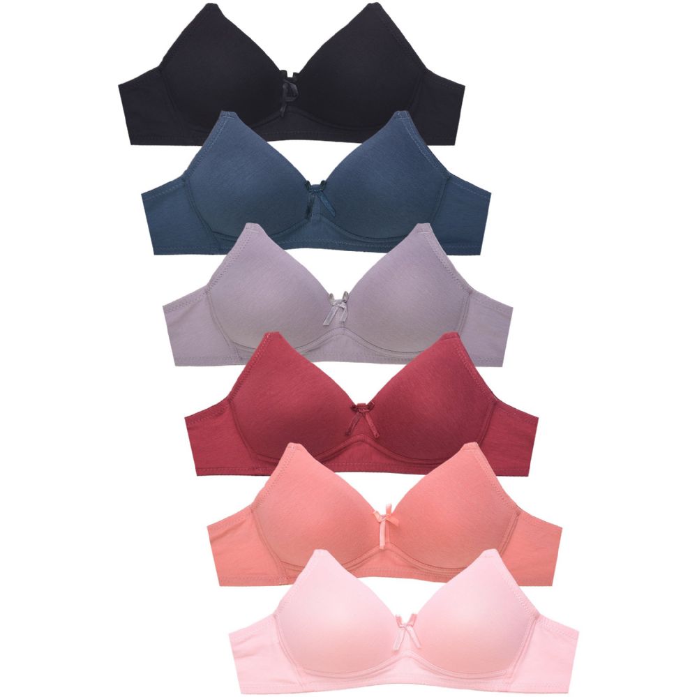 288 Pieces Sofra Ladies No Wire Cotton Bra Cup A - Womens Bras And Bra Sets  - at 
