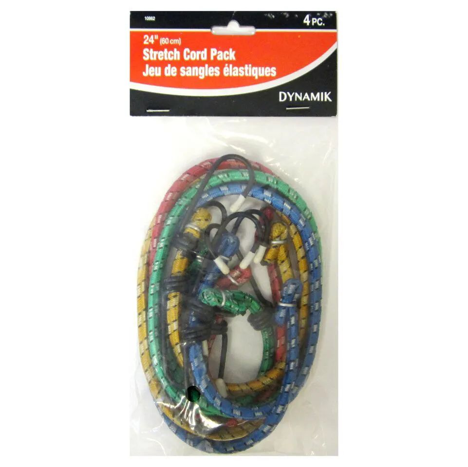 48 Pieces of 4 Piece. 24" Stretch Cord Pack