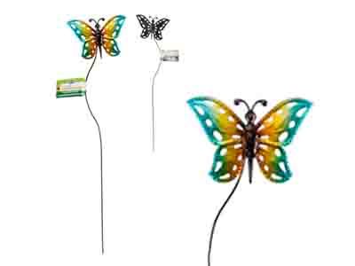 72 Pieces of Garden Metal Stake Butterfly