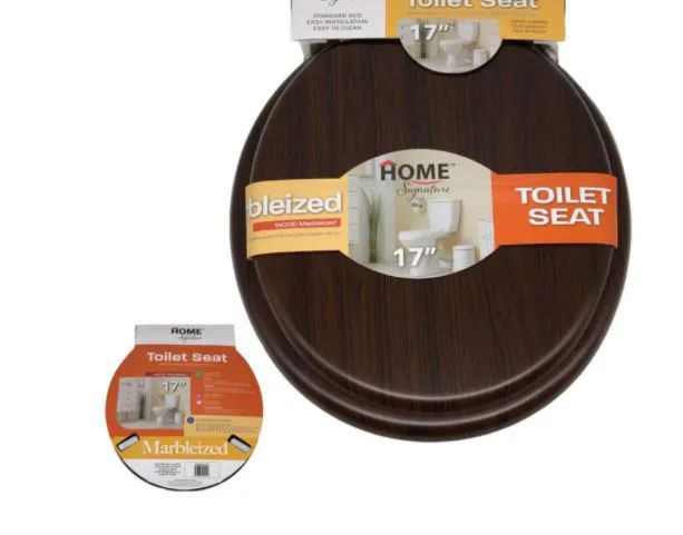 6 Wholesale 17 Inch Mdf Toilet Seat With Veneer In Brown