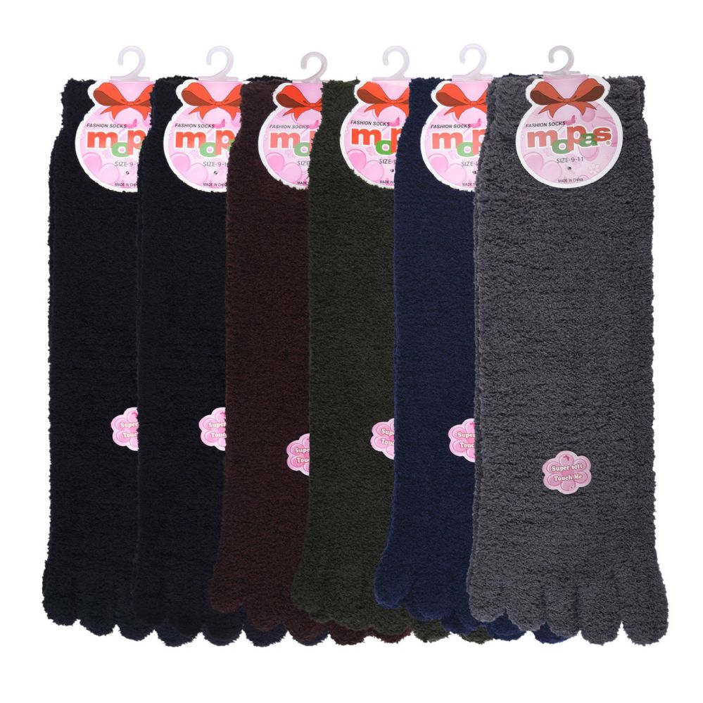120 Pairs of Mopas Ladies Polyester Winter Toe Socks 9 -11