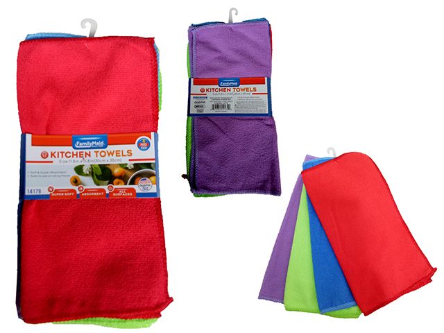 72 Pieces of Cleaning Cloth 4pc Microfiber 4clr