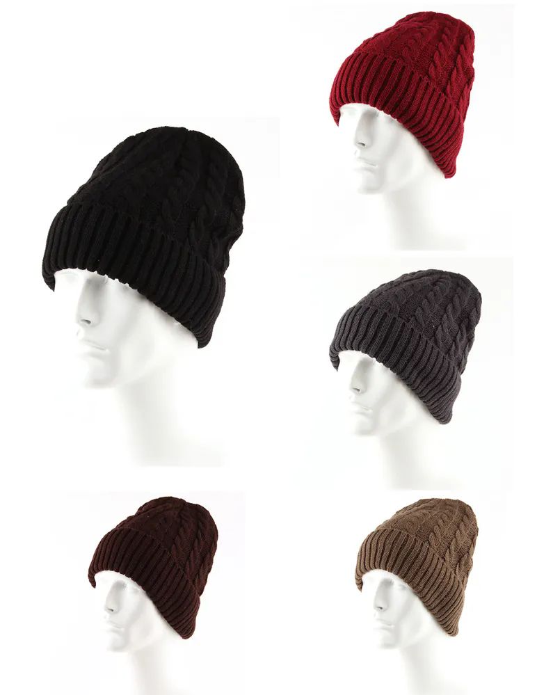 72 Pieces of Adults Ribbed Heavy Knit Winter Hat