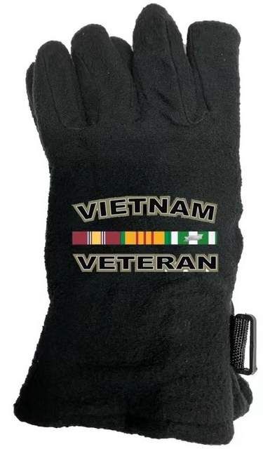 12 Wholesale Vietnam Veteran Man Fleece Glove