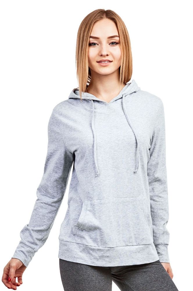 24 Bulk Sofra Ladies Thin Pullover Hoodie Size S - at
