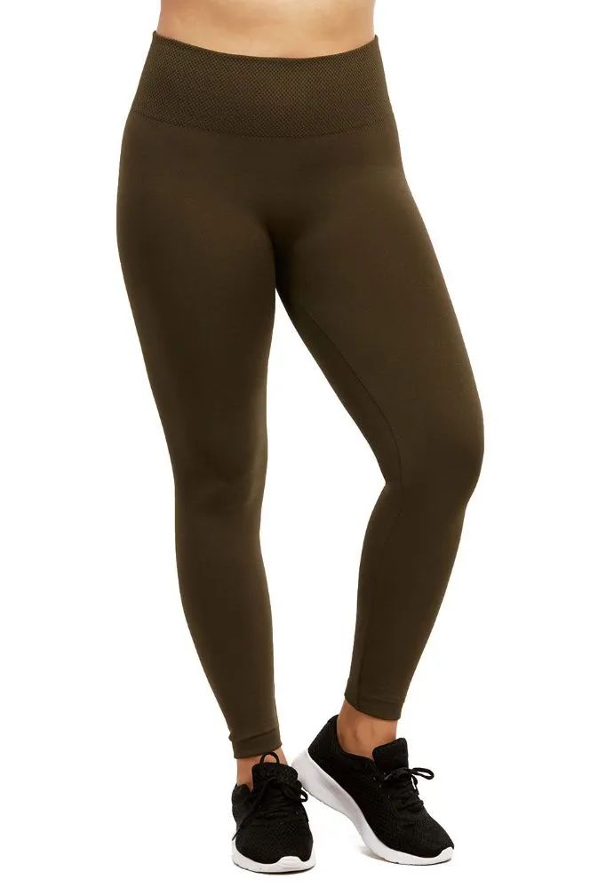 60 Pieces of Sofra Ladies Polyester 12 Leggings Plus Size - Beige