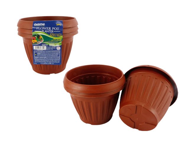 24 Wholesale 3pc Flower Pots Planters