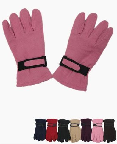 72 Pairs of Woman's Fleece Winter Gloves Black