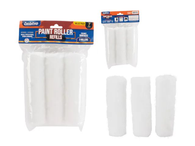 24 Pieces of Paint Roller Refills 7" 3 pc