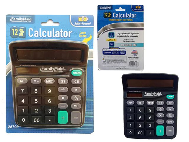 96 Wholesale Calculator In Blister Card