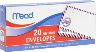 24 pieces of Envelopes Airmail #10 Bxd 20ct