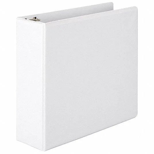 4 Wholesale 3 Inch Binder With Two Pockets White