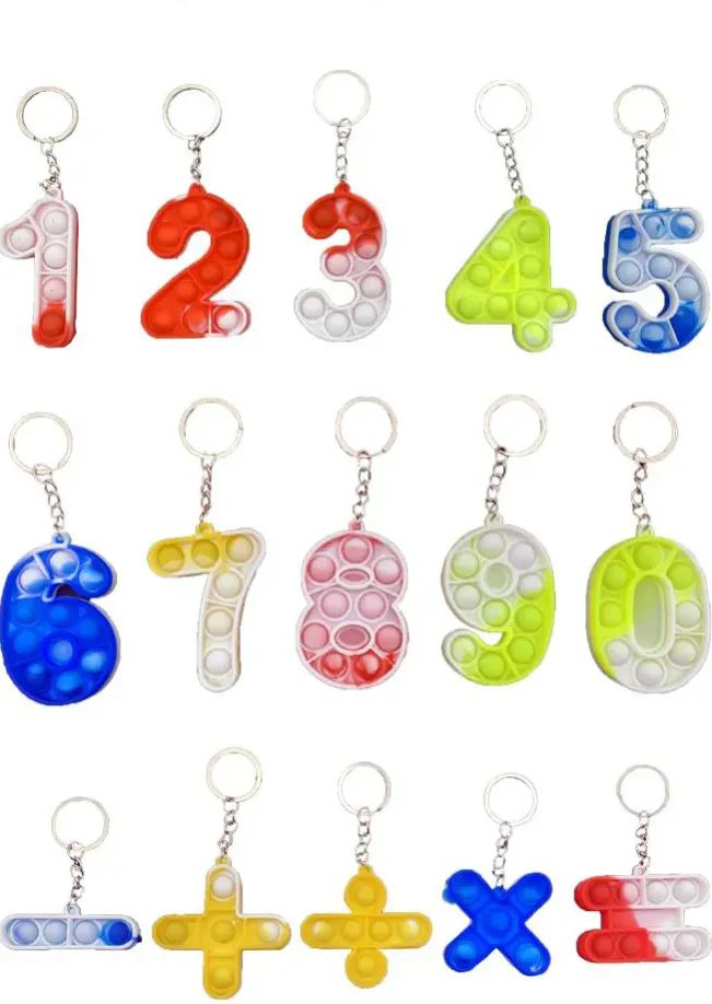10 Wholesale Pop It Keychains at