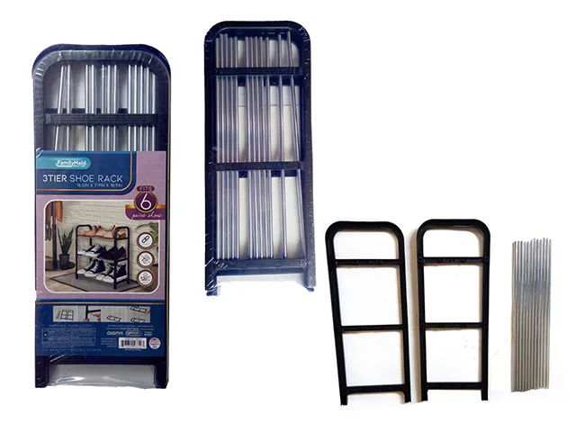 24 Pieces of 3 Tier Shoe Rack