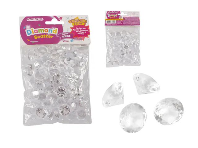 144 Pieces of Diamond Scatter 50pc 20mm