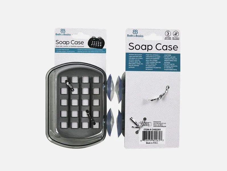 48 Pieces of Suction Soap Case Grey