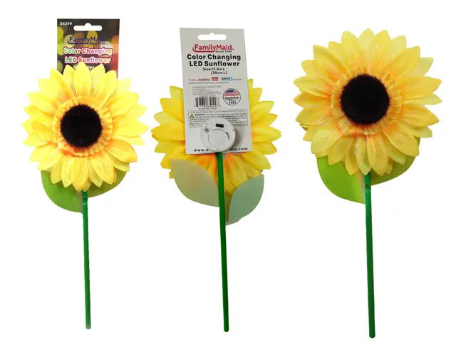 144 Pieces of Color Changing Led Sunflower