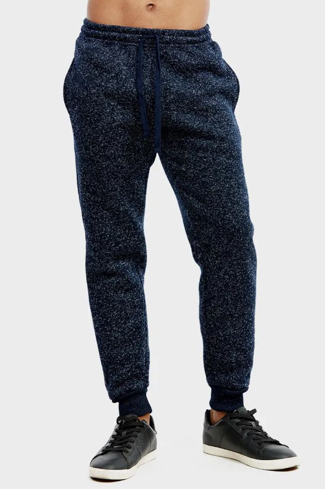 12 Wholesale Knocker Men's Medium Weight Fleece Spacedye Jogger Pants Size  2xl - at 