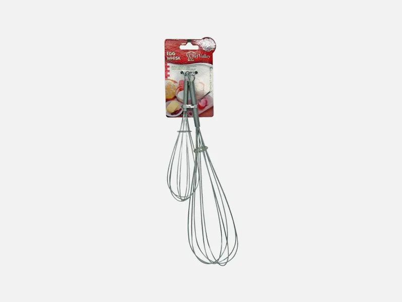 24 Wholesale 8inch + 12inch Chrome Plated Whisk