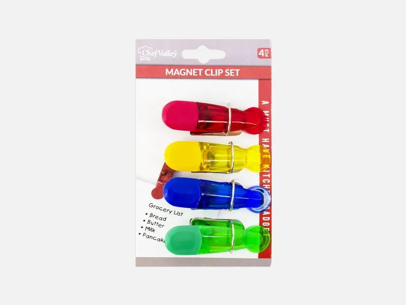 24 Pieces of 4 Pcs Magnet Clip Set