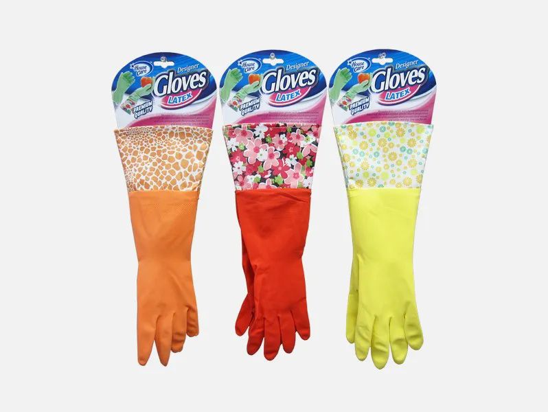36 Pieces of Designer Latex Gloves With Pvc Cuff