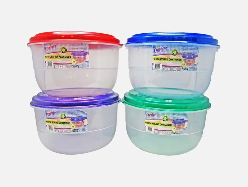 16 Bulk Fresh Guard Plastic Bento Meal Prep Container 16Pcs 1LT 3