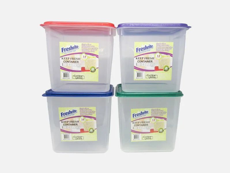 16 Bulk Fresh Guard Plastic Bento Meal Prep Container 16Pcs 1LT 3