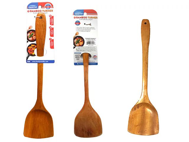144 Pieces of Bamboo Solid Turner Spatula