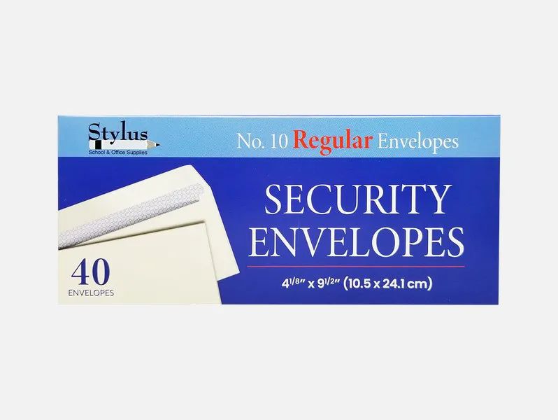24 pieces of #10 Security Env Gummed 40ct