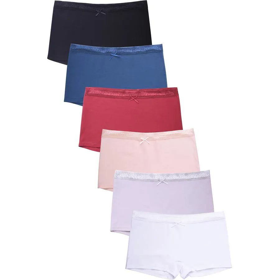 432 Wholesale Mamia Ladies Cotton Boyshort Panty - at 