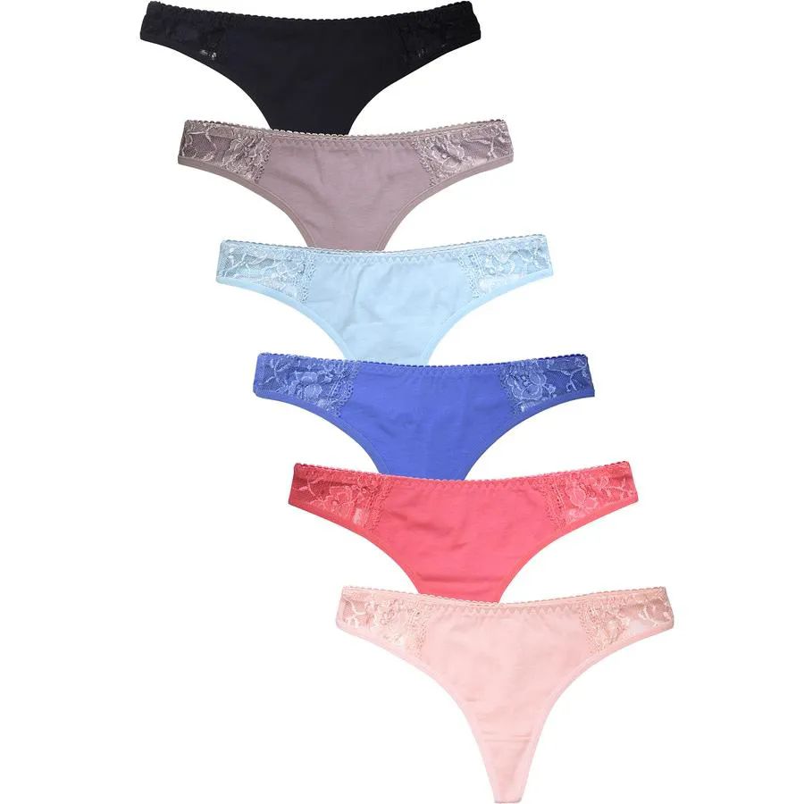 432 Pieces Sofra Cotton G String Thong Panty - Womens Panties