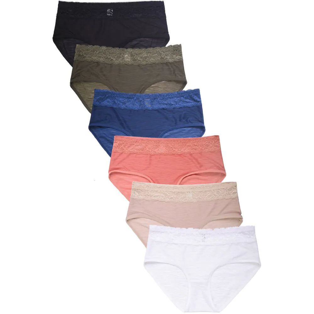 180 Wholesale Yacht & Smith Womens Cotton Lycra Underwear White Panty Briefs  In Bulk, 95% Cotton Soft Size 2xl - at 