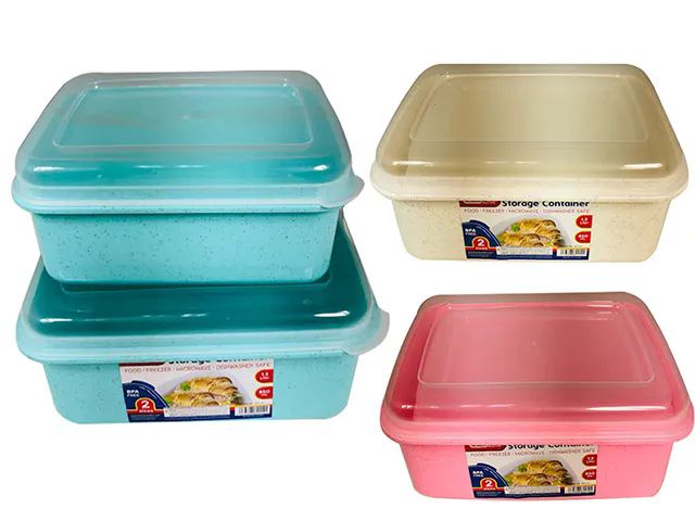 48 Pieces of Food Storage 2pcs Rectangle Container