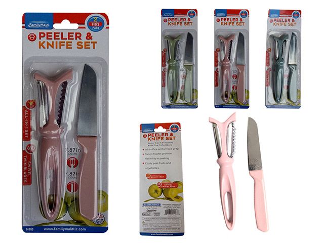 144 Pieces of 2pc Peeler And Knife Set