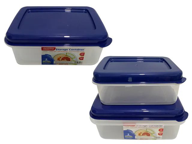 48 Pieces of Food Storage 2pcs Rectangle Container