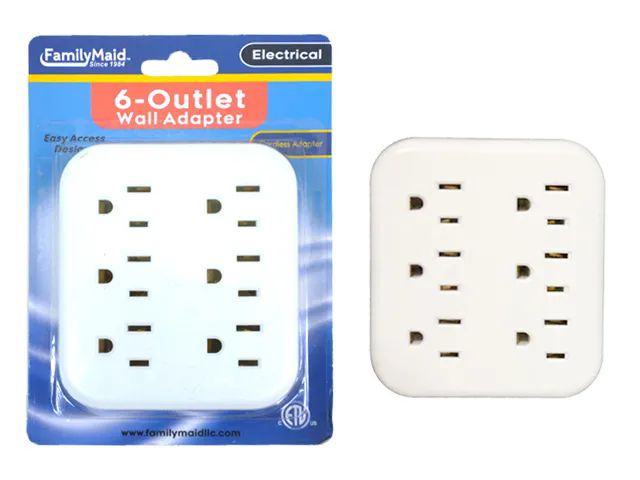 96 Pieces of Outlet Adapter, White Color