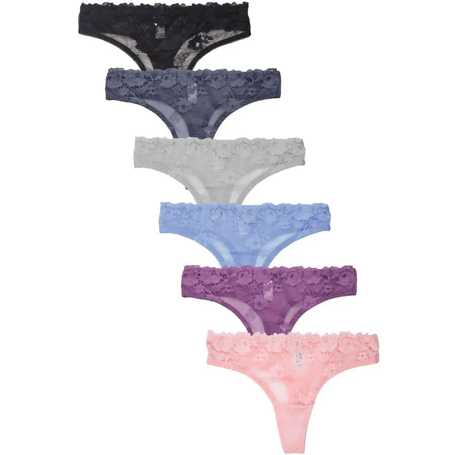 432 Pieces Sofra Ladies Lace G-String Panty - Womens Panties