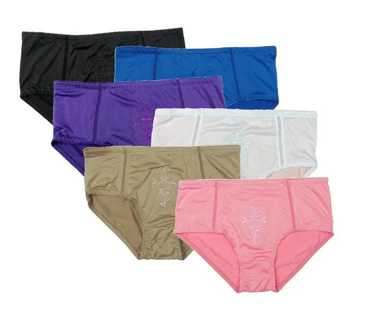 48 Pairs Mama's Nylon Briefs Assorted Colors Size 3xl - Womens Panties &  Underwear - at 