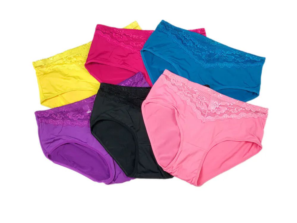 48 Pairs Mama's Nylon Briefs Assorted Colors Size 2xl - Womens Panties &  Underwear - at 