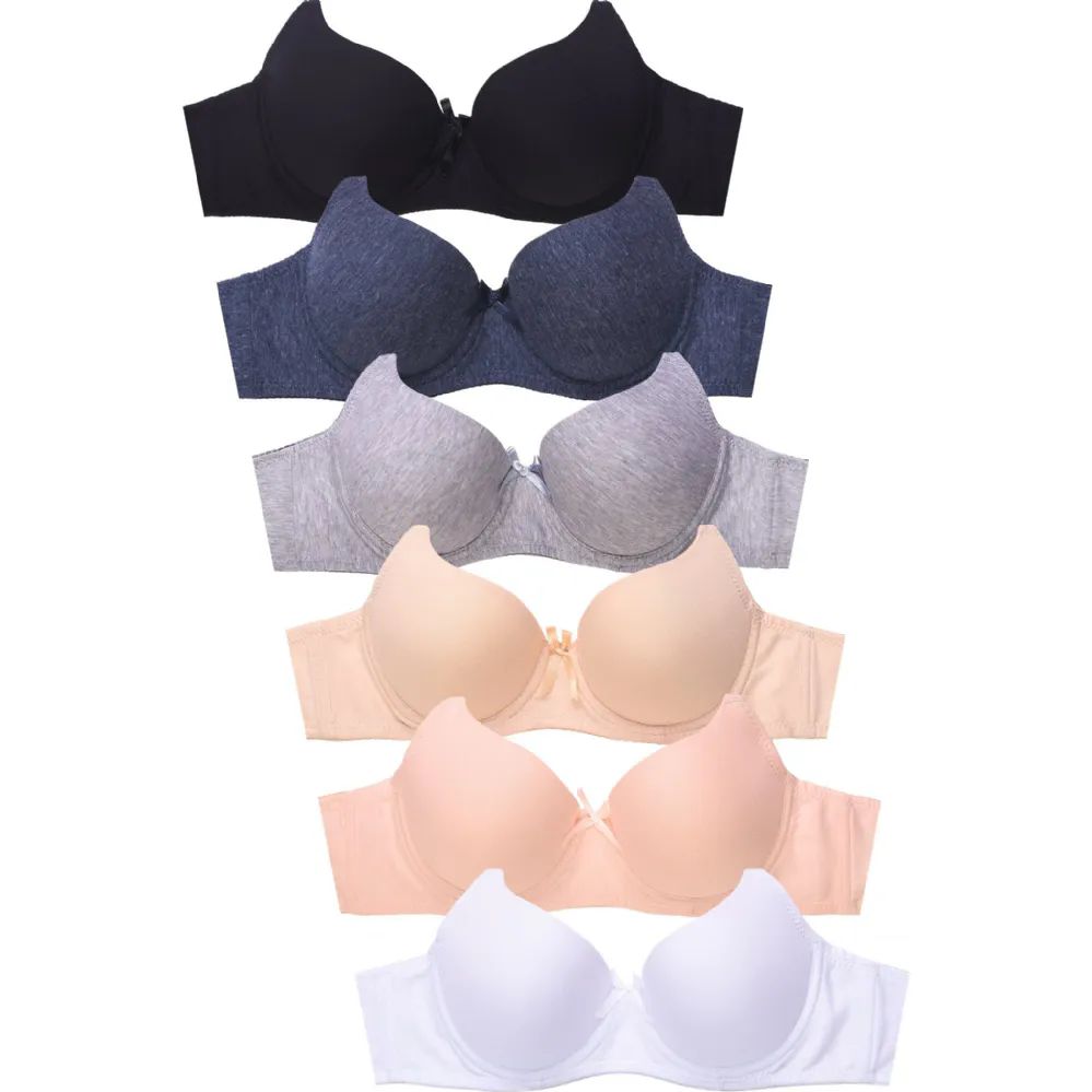 240 Pieces Fashion Padded Bras Packed Assorted Colors With Adjustable  Straps Size 32 B To 42 D - Womens Bras And Bra Sets