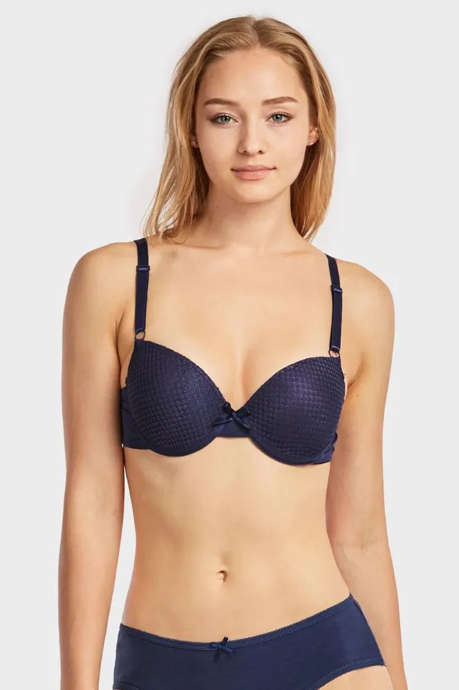 216 Wholesale Sofra Ladies Demi Cup Push Up Bra B Cup - at 