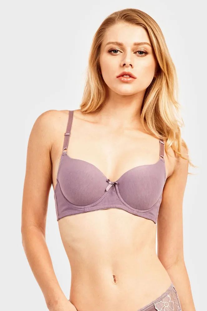 288 Wholesale Sofra Ladies Full Cup Cotton Plain Bra B Cup - at
