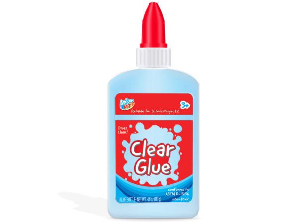 72 Wholesale Washable Clear Glue In 4 Oz Bottle