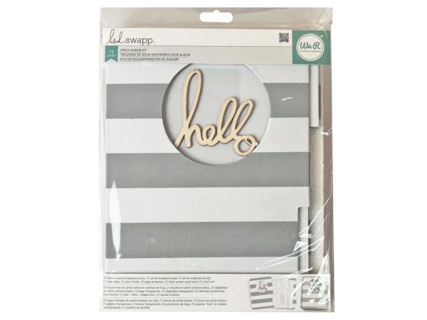 72 Wholesale Heidi Swapp 10 Piece Cinch Album Grey Striped Fabric Design -  at 